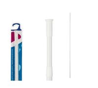 Berilo Barra Cortina Bañera 110-200 cm Blanco