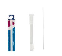 Berilo Barra Cortina Bañera 140-260 cm Blanco