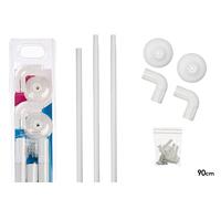 Berilo Barra Cortina Plato Ducha 90 cm Blanco