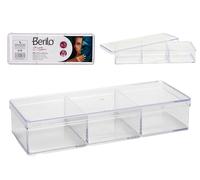 Berilo Caja Organizadora 3 Huecos Tapa Transparente