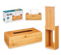 Berilo Caja Portapañuelos Bambú Natural