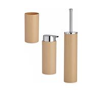 Berilo Set de Baño Marrón Plástico 3 Piezas