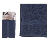 Berilo Toalla Lisa 90x150 Azul Oscuro