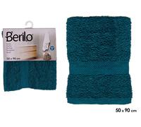 Berilo Toalla Lisa Azul Petróleo 50x90 cm (Pack de 24)