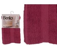 Berilo Toalla Lisa Granate 70x130 cm (Pack de 12) extra_attributes.medida_adicional: Abierto :130 x 70 x 0.5
