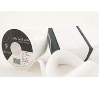 Berisfords Cinta de satén a Doble Cara 3501 de 20 m x 70 mm, Color Blanco