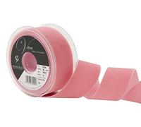 Berisfords Cinta de terciopelo, rosa polvoriento, 4 x 1.7 x 4 pulgadas