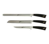 Berkel elegance lucido nero set da prosciutto 3 pz.