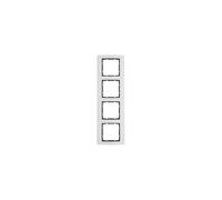 Berker - marco 4 elementos b3 aluminio/antracita Ref. 6511530004