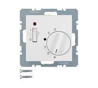 BERKER Regulador de temperatura con interruptor rotativo Blanco