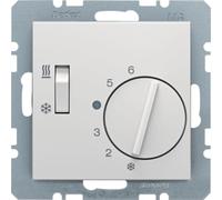 Berker RTR, termostato para calefacción/refrigeración, modelo Sx/Bx, con alimentación eléctrica, color gris. Número de artículo: 20298989
