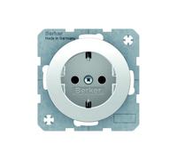 Berker SCHUKO-Steckdose pows/gl 47432089