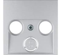 Berker - tapa p/toma tv-fm-sat aluminio series s1/b3/b7 Ref. 6512520120