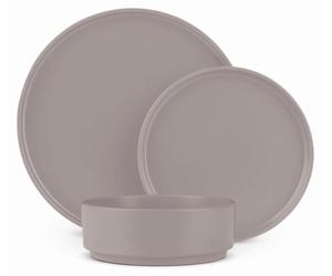 Berlinger Haus BH10006, para 6 personas, de gres, color grisáceo, forma redonda, diseño moderno, 26,5 cm
