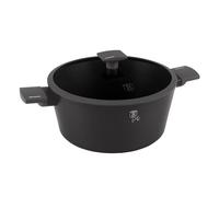 Berlinger Haus Cacerola con superficie de titanio y tapa, 28 cm, color antracita, colección BH-8132