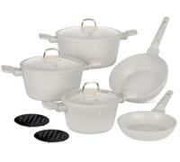 Berlinger Haus Juego de 10 utensilios de cocina de inducción antiadherentes de aluminio, ollas y sartenes con tapas para el hogar, cocina, horno, lavavajillas, ecológico, compatible con todas las