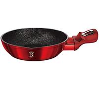 BERLINGER HAUS - Mini sartén de 16 cm, 3 capas de revestimiento de mármol, mango ergonómico suave al tacto con protector gratuito, línea metálica Borgoña Edition