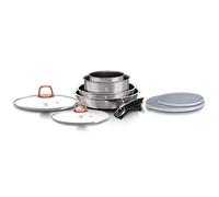 Berlinger Haus Moonlight Batería Cocina Inducción 9 Piezas, Mango Extraíble Intercambiable, Antiadherente sin PFOA, Aluminio, Set Cacerolas y Sartenes, Tapas Cristal + Herméticas, Apilable