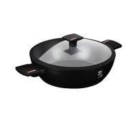 BerlingerHaus Olla poco profunda con tapa 28×7,5 cm aluminio fondo inducción antiadherente mármol