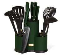 Berlingerhaus BH-6250: juego de 12 utensilios de cocina en soporte, colección Emerald