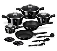Berlingerhaus BH-8232, juego de 15 piezas con revestimiento de titanio, colección Black Vantage
