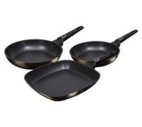 BERLINGERHAUS, juego de 3 piezas para parrilla, con revestimiento de titanio, colección Primal Gloss