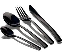 BERLINGERHAUS, juego de cubiertos de 24 piezas, acero inoxidable, acabado espejo, colección Black, modelo BH-3080