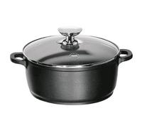 Berndes 031143 Vario Click Induction - Olla con Tapa de Cristal y Superficie Antiadherente para inducción (20 cm, 2,3 litros), Color Negro