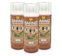 BESCH Pintura spray 400ml Barniz Satinado transparente para Metal/Madera/Plástico(Barniz Satinado,400 ml (Paquete de 3)
