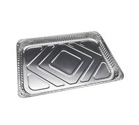 BESPORTBLE 10 Piezas Bandeja Desechable de Papel de Aluminio Plata Barbacoa | Recoge Grasa, Mantenimiento de Parrilla, Limpieza Fácil, Formato de Repuesto