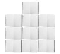 BESPORTBLE 10 Piezas Cuadernos Kraft A5 en Blanco Negros, Cosido | Papel Liso Tacto Sedoso, Tapa Dura Kraft, para Escritura y Dibujo Pluma o Lápiz