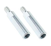 BESPORTBLE 2 Piezas Adaptador de Varilla de Extensión M10 para Amoladora Angular y Pulidora, Acero Resistente Ajuste Estable para Proyectos Industriales y Lijado