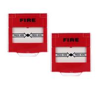 BESPORTBLE 2 Piezas Botón Rojo, de Alarma de Incendio Manual Reinicio | Plástico, para Respuesta Rápida Compatibilidad de Sistema, y Espacios Públicos y Hotel