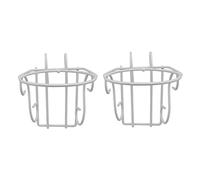 BESPORTBLE 2 Piezas Colgador De Macetas De Hierro Cesta Colgante Pared Soporte Anillo para Macetas Maceteros Al Aire Anillos para Barandilla Soporte Balcón