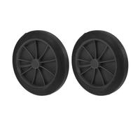 BESPORTBLE 2 Piezas Ruedas de Repuesto de PU para Cubo de Basura Negro Diseño de Gran Capacidad y Eje para Áreas de Saneamiento Exterior