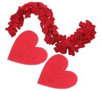 BESPORTBLE 200 Unidades Confeti de Corazones Rojos de Fieltro para Manualidades y Decoraciones de Boda, Material Resistente y Diseño Elegante para Uso Prolongado en Hogar y Eventos