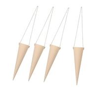 BESPORTBLE 4 Piezas Caja De Jacquard Para Helado De Unidades Caja De Embalaje Para Forma De Cono Para Bodas San Valentín y Cumpleaños Para Arreglos De Flores