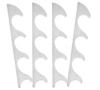 BESPORTBLE 4 Piezas Soporte Ajustable de 4 Posiciones para Tumbona Plegable | Aluminio 20,40x3,80x0,50cm, Montaje Simple y Apoyo Fiable para Patio y Playa