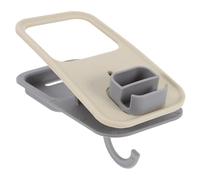 BESPORTBLE Abrazadera de Mesa con Gancho, Portavasos Antiderrames Blanco | Plástico, Montaje sin Taladro, para Oficina y Gaming, Ordena Tazas, Paraguas y Bolsos