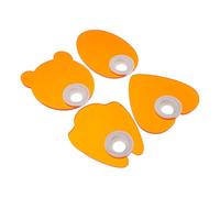 BESPORTBLE Accesorio de lámpara de curado 4 piezas protector ocular acrílico naranja escudo extraíble para nail art setup y protección contra luz azul