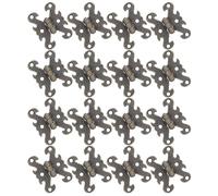 BESPORTBLE Bisagra Vintage Diseño Ornamental en Forma de H 16 Piezas de Aleación de Zinc Apertura Suave y Resistencia al Desgaste para Cajas de Madera y Cofres Artesanales