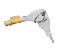BESPORTBLE Cerradura para Vitrina Dorada con Llave para Gabinete de Joyería, Metal Resistente, Tamaño Compacto 2.10x1.10x0.70cm, Alta Seguridad para Uso en Casa o Viaje