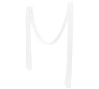 BESPORTBLE Cortina Drapeada de Boda en Poliéster Blanco para Techo y Gazebo | Textura Translúcida y Caída Ligera, Ajuste a Medida, Montaje Rápido para Ceremonia y Salón