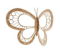 BESPORTBLE de Pared 3D de Mariposas en Ratán Tejido, Bohemia para Habitación Infantil, para Pasillos y Estantes en Dormitorios y Guarderías