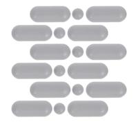 BESPORTBLE Kit de 18 Protectores de Goma para Asiento de Inodoro, Antideslizantes, Material Ldpe y Eva, Diseño Desmontable para Uso en Hoteles y Hogares