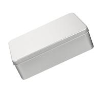 BESPORTBLE Lata de Hojalata Rectangular Esmerilada para Tiramisú 180X110X55 MM Tapa Caja Vacía para Galletas y Pasteles Contenedor Reutilizable para Dulces y Embalaje Portátil