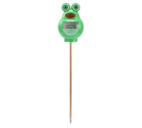 BESPORTBLE Medidor de Humedad del Suelo, Higrómetro Doméstico Ph y Puntero | ABS y Cobre, Precisión Batería, para Jardinería Doméstica, Color Verde, Diseño Caricatura