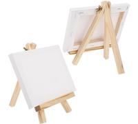 BESPORTBLE Mini Caballete de Madera Blanco, Soporte de Mesa Plegable de Trípode, Ligero y Resistente al Desgaste, para Estudiantes, Aulas y Clases de Pintura y Vino, Expositor de Postales