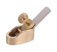 BESPORTBLE Mini Cepillo de Carpintería Manual de Latón para Violín, Hoja de 8 Mm, Herramienta Compacta para Ajuste y Fabricación de Puentes, Cepilladora Japonesa Portátil para Luthiers