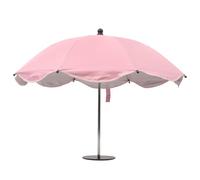 BESPORTBLE Mini Sombrilla de Mesa de 65cm con Base Pesada Negra | Acrílico, Hierro y Tela, Reduce Reflejos en Portátiles, para Cócteles y Mesas Auxiliares